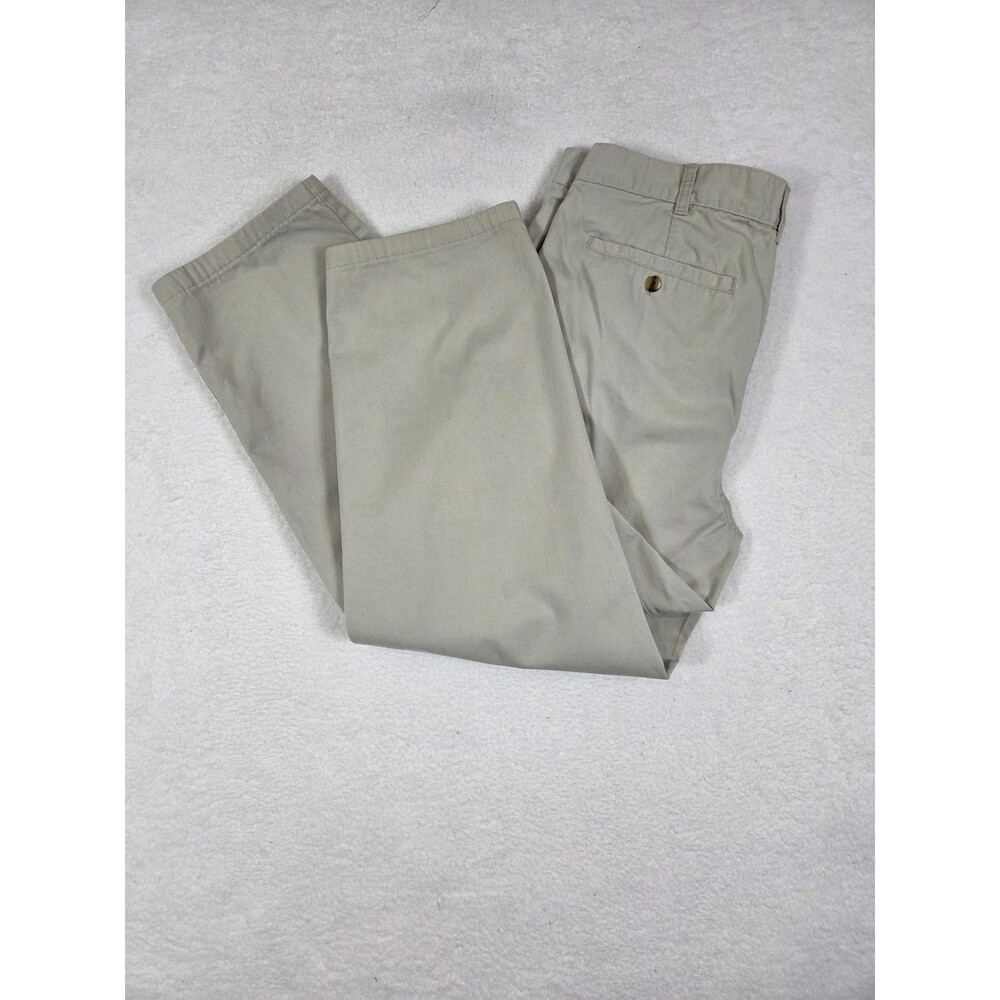 Vtg‎ Bugle Boy Khakis Pants Mens 38x27 Beige Pleated Relaxed Comfort Fit 90s